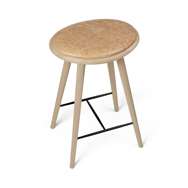 High Stool | Soaped oak | 74 cm | by Space Copenhagen | Mater® | USA