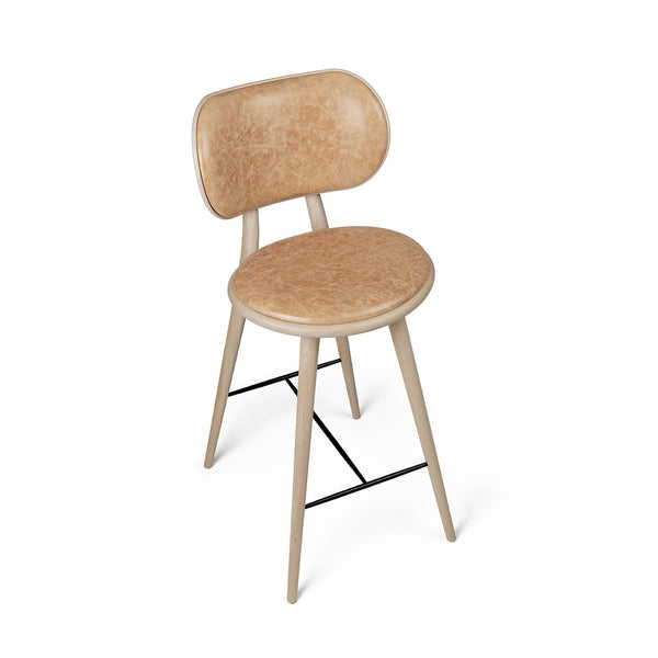 High Stool Backrest | Natural Matt Lacqured oak | 74 cm | by Space