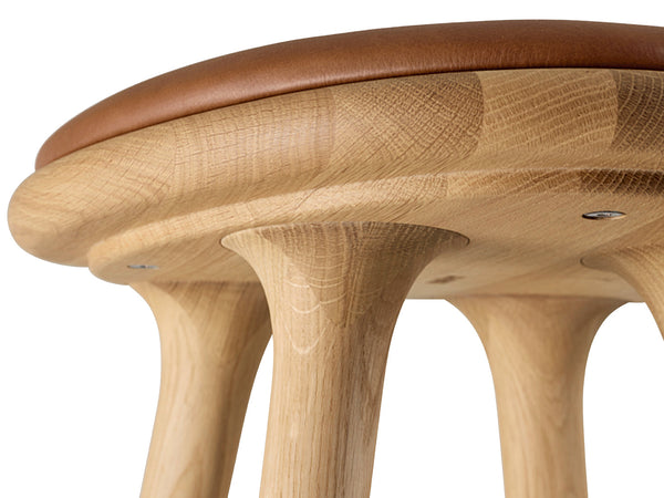 High Stool | Oiled Oak | 69 cm | by Space Copenhagen | Mater® | USA