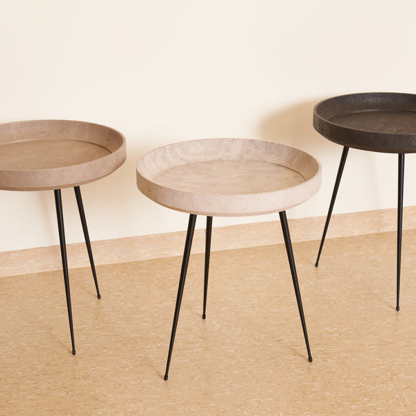 Bowl Table | Wood Waste Grey | M | by Ayush Kasliwal | Mater® | USA