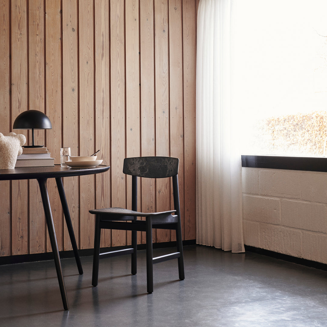 Conscious Chair 3162 | Black Painted Beech and Coffee Waste Black | by Børge Mogensen & Esben Klint