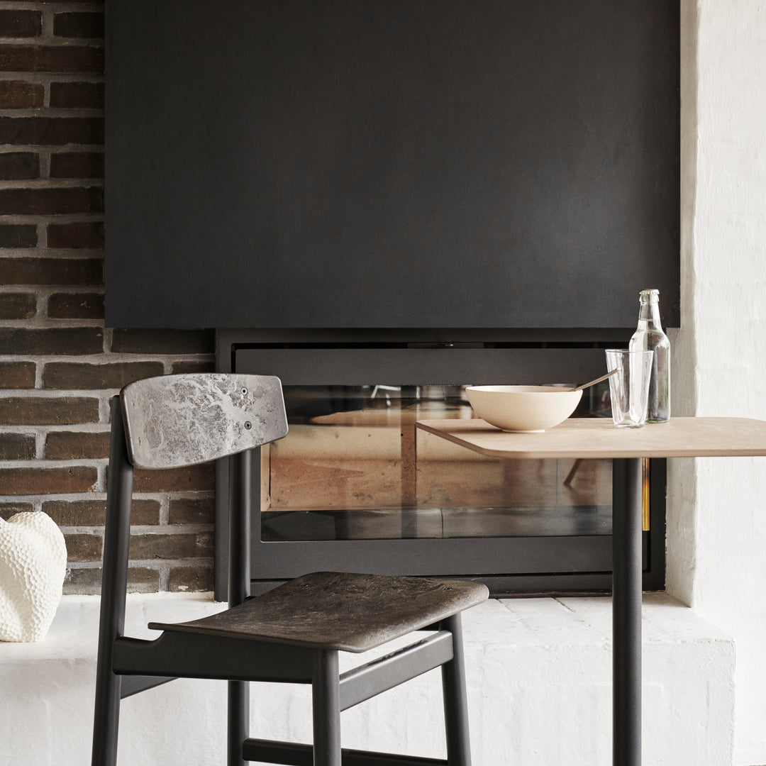 Conscious Chair 3162 | Black Painted Beech and Coffee Waste Black | by Børge Mogensen & Esben Klint