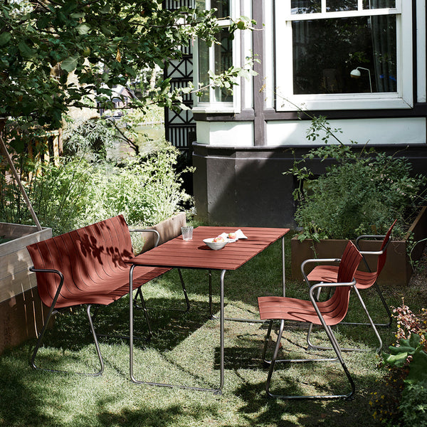 Ocean Bench | Burnt Red | by Jørgen & Nanna Ditzel | Mater® | USA