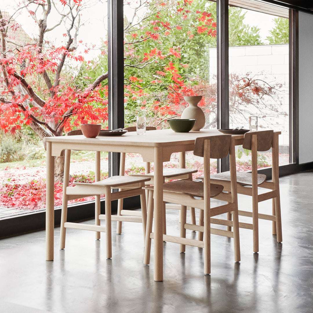 Conscious Chair 3162 | Soaped Oak and Coffee Waste Light | by Børge Mogensen & Esben Klint