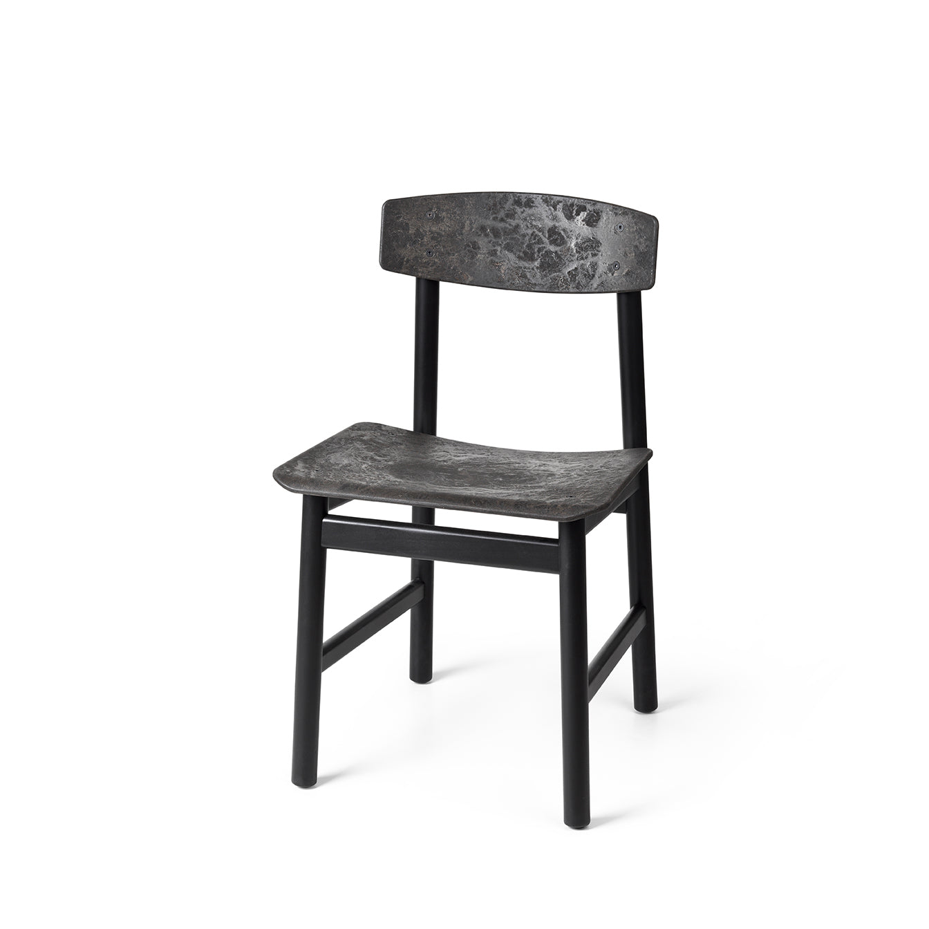 Conscious Chair 3162 | Black Painted Beech and Coffee Waste Black | by Børge Mogensen & Esben Klint