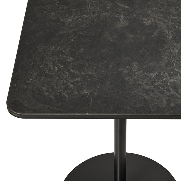 Mater Café Table | Coffee Waste Black | H 71,6 cm | 60 x 60cm