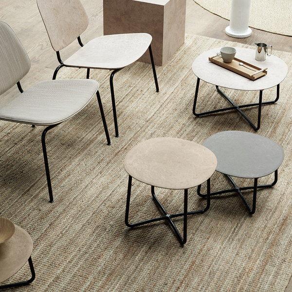 Lily Side Table | H 25 cm | Coffee Waste Black | Mater® | USA