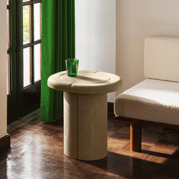 MOMO NATURAL MOCHA 950 TABLE ALDER Alder Side Table | Light Green 