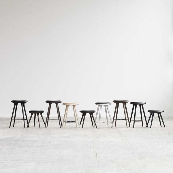 High Stool | Black stained beech | 74 cm | by Space Copenhagen