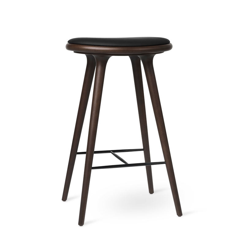 High Stool | Dark stained beech | 74 cm | by Space Copenhagen