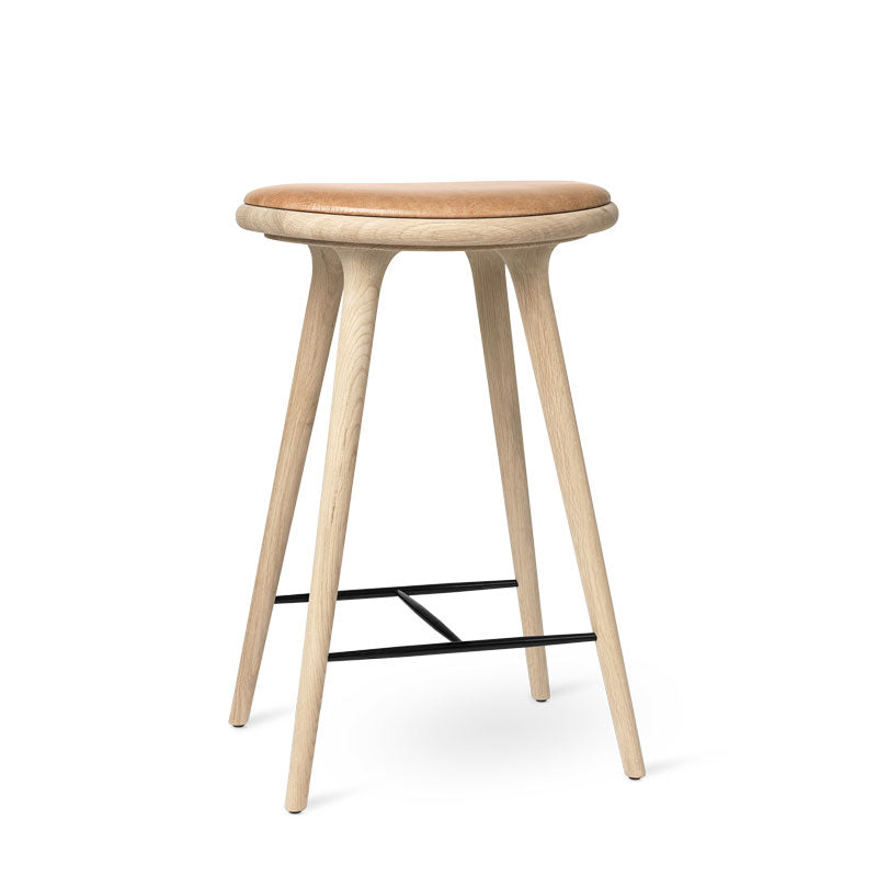 High Stool | Soaped oak | 69 cm | by Space Copenhagen