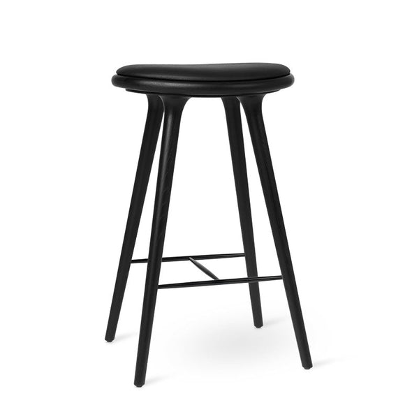 High Stool | Black stained oak | 74 cm | by Space Copenhagen