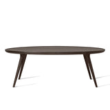 Accent Oval Lounge Table | Sirka Grey Stain Lacquered Oak | by Space Copenhagen