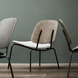 Compound Lounge Chair | Uphol. Seat | Wood Waste Grey