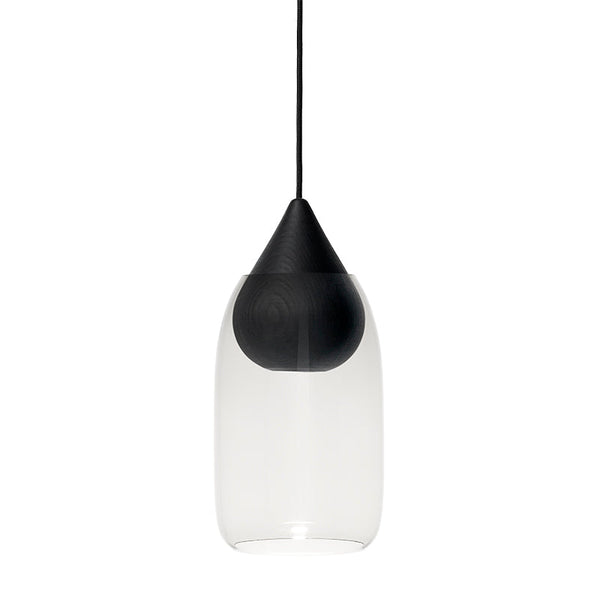 Liuku Pendant Black Drop | Transparent | by Maija Puoskari