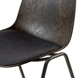 Eternity Sidechair | Uphol. Seat | Coffee Waste Black | by Space Copenhagen