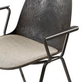 Eternity Armchair | Uphol. Seat | Coffee Waste Black | by Space Copenhagen