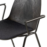 Eternity Armchair | Uphol. Seat | Coffee Waste Black | by Space Copenhagen