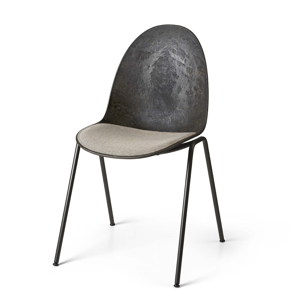 Eternity Sidechair | Uphol. Seat | Coffee Waste Black | by Space Copenhagen