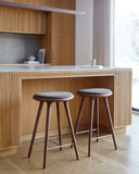 High Stool | Brown stained beech | 69 cm | by Space Copenhagen