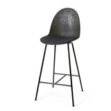 Eternity High Stool | Uphol. Seat | Coffee Waste Black | by Space Copenhagen