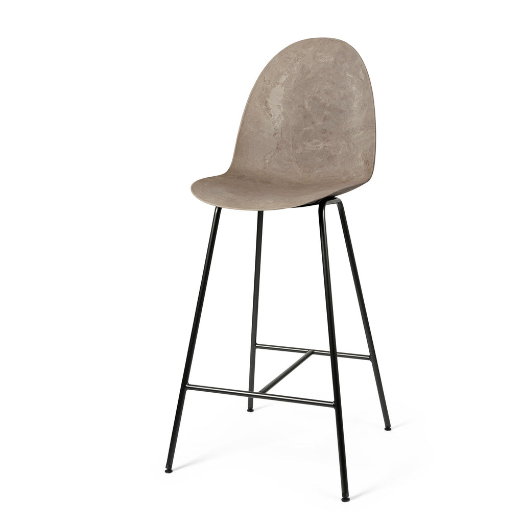 Eternity High Stool | Full Front Uphol. | Coffee Waste Light | by Space Copenhagen