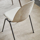 Eternity Sidechair | Uphol. Seat | Wood Waste Grey | by Space Copenhagen