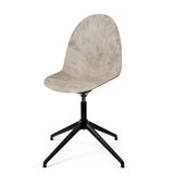 Eternity Swivel | Black Base | Uphol. Seat | Wood Waste Grey | by Space Copenhagen