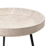 Bowl Table | Wood Waste Grey | M | by Ayush Kasliwal