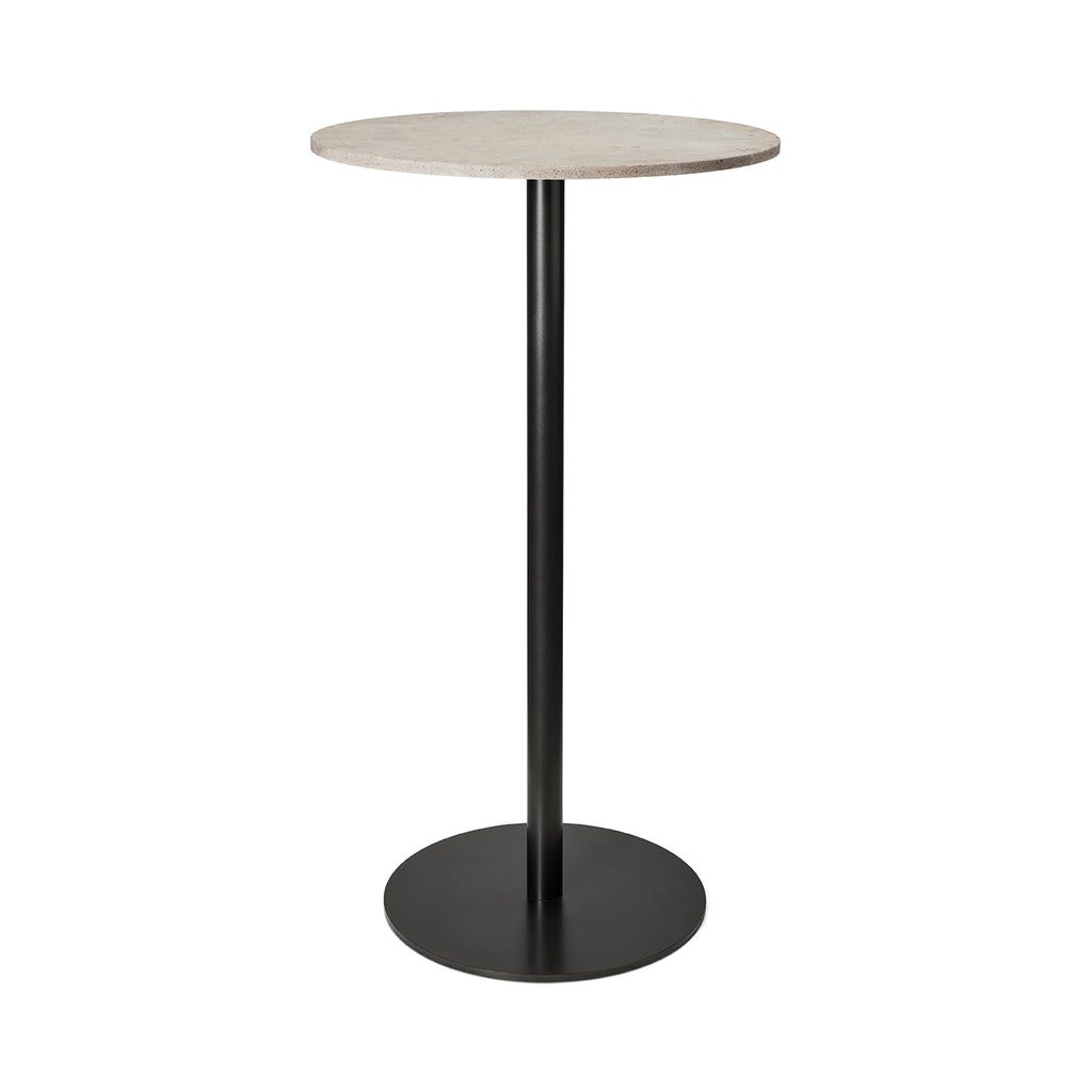 Mater Bar Table | Wood Waste Grey | H 106,6 cm | Ø 60 cm