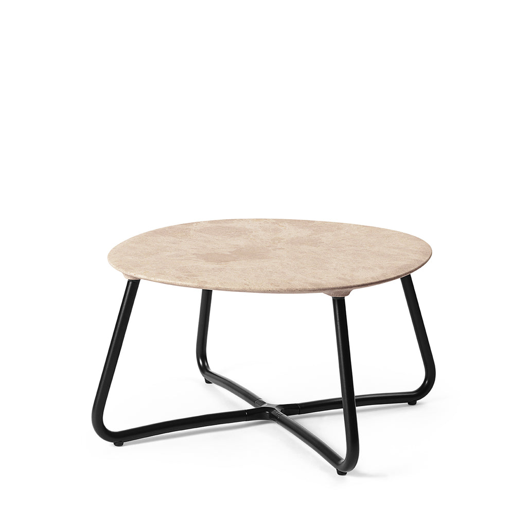 Lily Side Table | H  10 | Wood Waste Grey