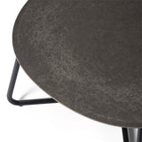 Lily Side Table | H 10 | Coffee Waste Black