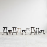 High Stool | Black stained oak | 74 cm | by Space Copenhagen