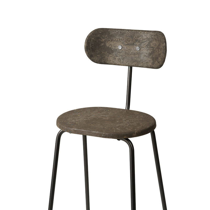 Earth Stool Backrest | Coffee Waste Dark | 74 cm | by Eva Harlou