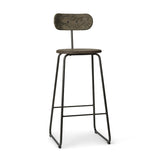 Earth Stool Backrest | Coffee Waste Dark | 69 cm | by Eva Harlou