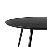 Accent Dining Table | Black Stain Lacquered Oak | Ø 140 | by Space Copenhagen