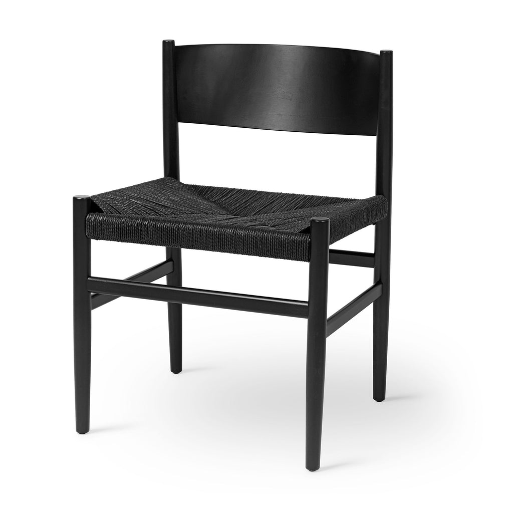 Nestor Chair | Black Beech | Paper Cord Seat