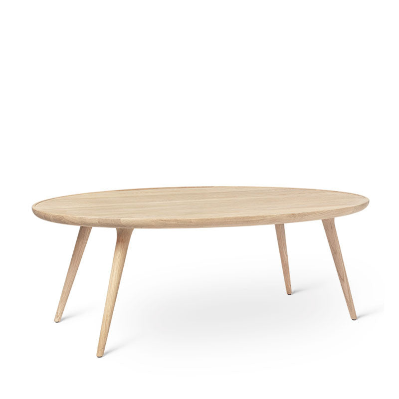 Accent Oval Lounge Table | Matt Lacquered Oak | by Space Copenhagen