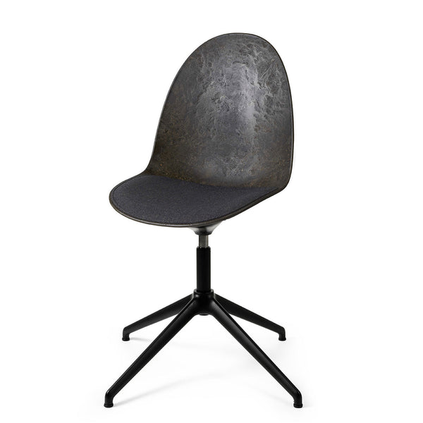 Eternity Swivel | Black Base | Uphol. Seat Re-wool Grey | by Space Copenhagen