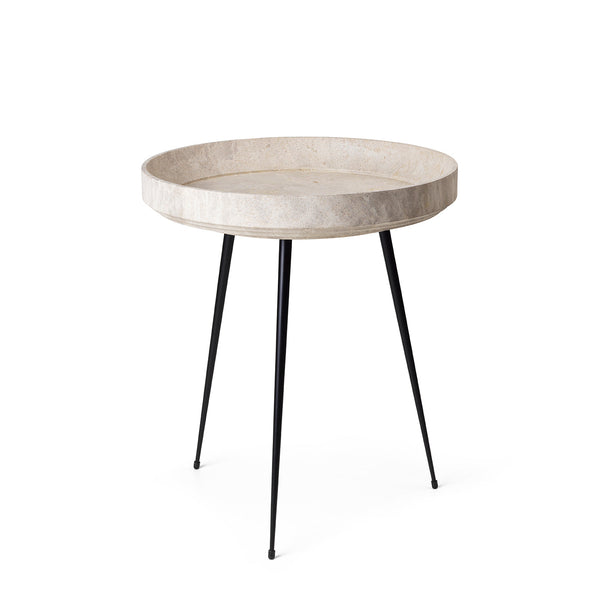 Bowl Table | Wood Waste Grey | M | by Ayush Kasliwal